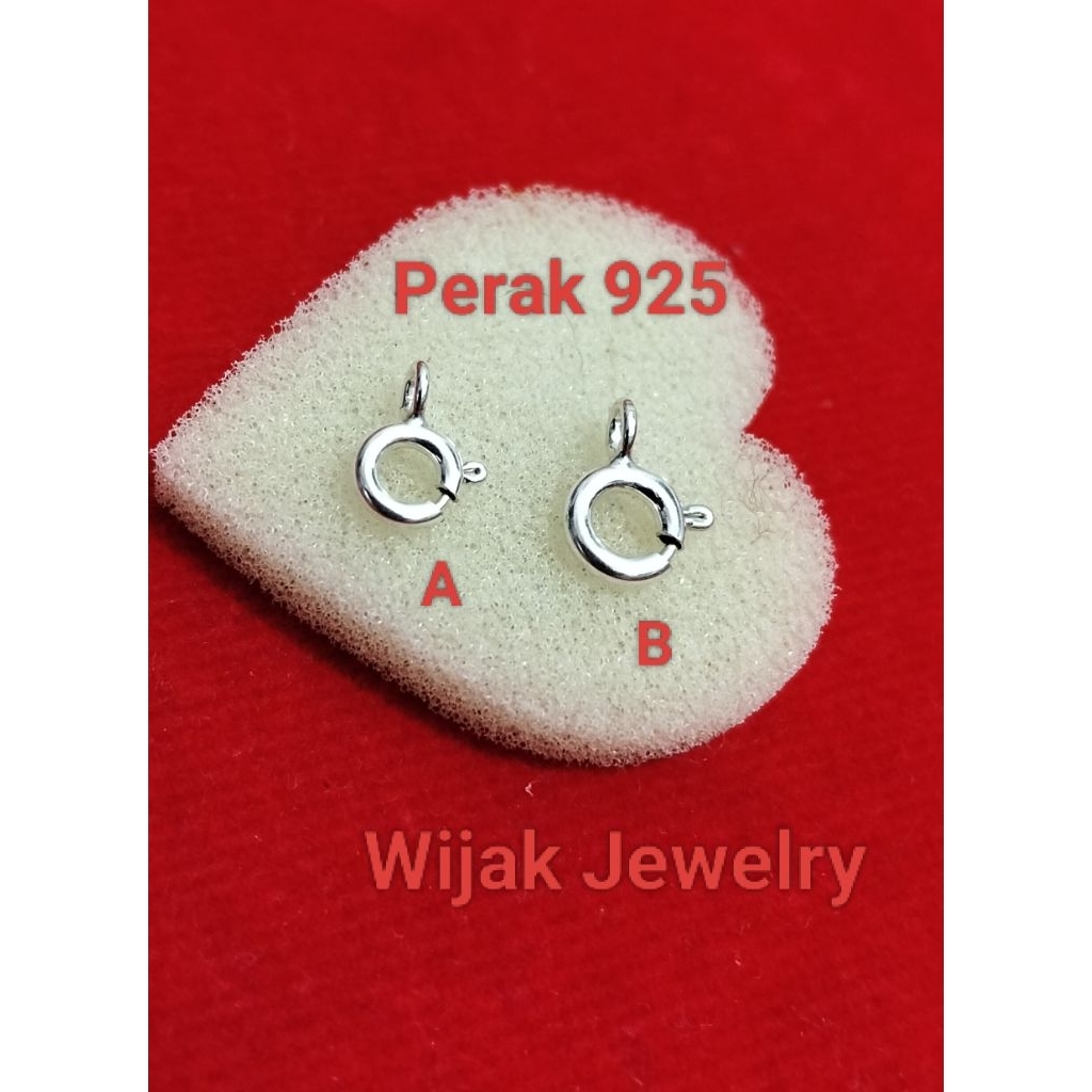 Pengait Gelang,Kalung model bulat Perak 925 Silver