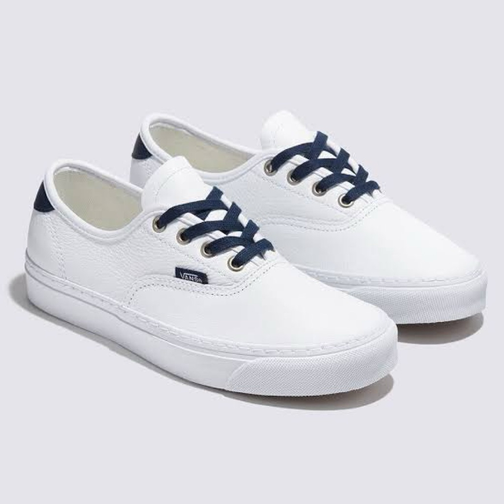 Vans Authentic Lux Leather - White/Navy
