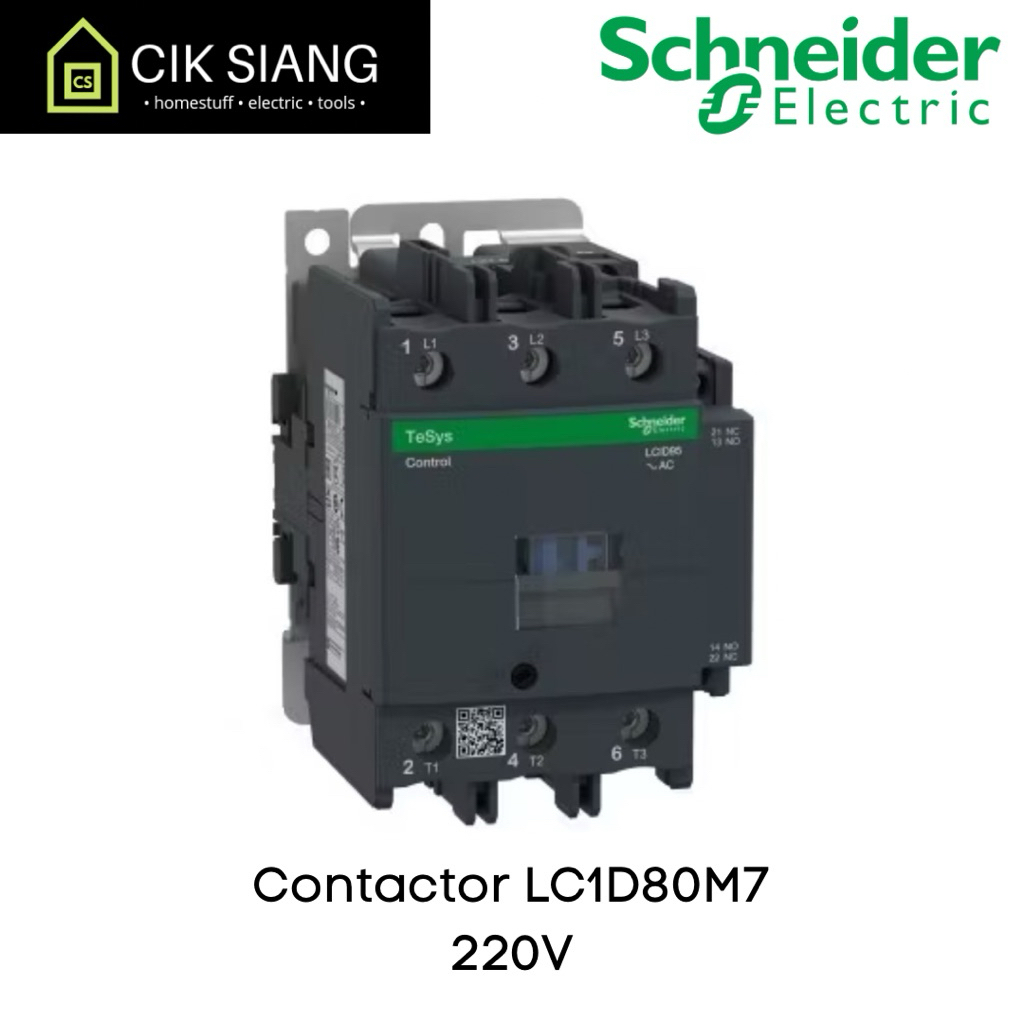 Contactor LC1D80M7 Schneider 220V Kontaktor LC1D80 M7 ORIGINAL Magnetic Contactor 220 V Telemecaniqu