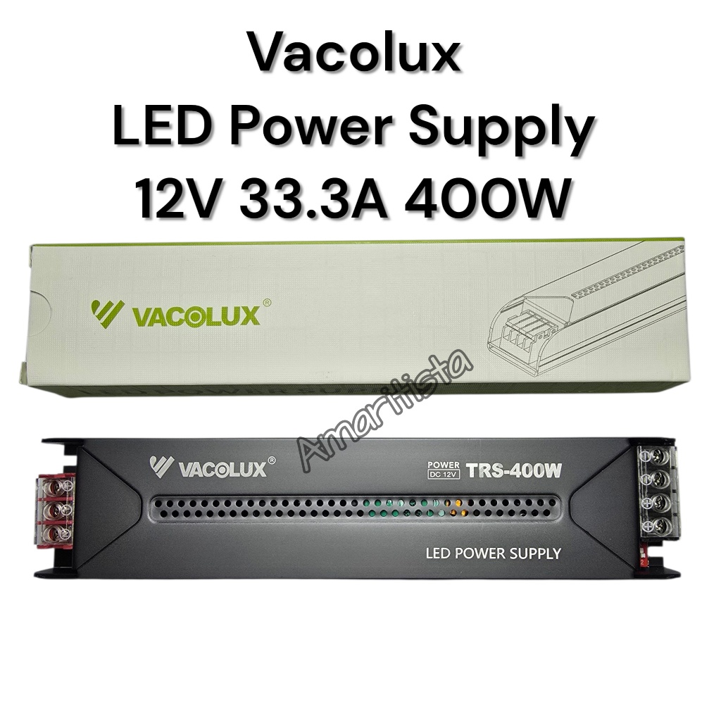 Power Supply Adaptor Vacolux 12V 33.3A ampere Switching Led 400watt input AC180-265V output DC12V