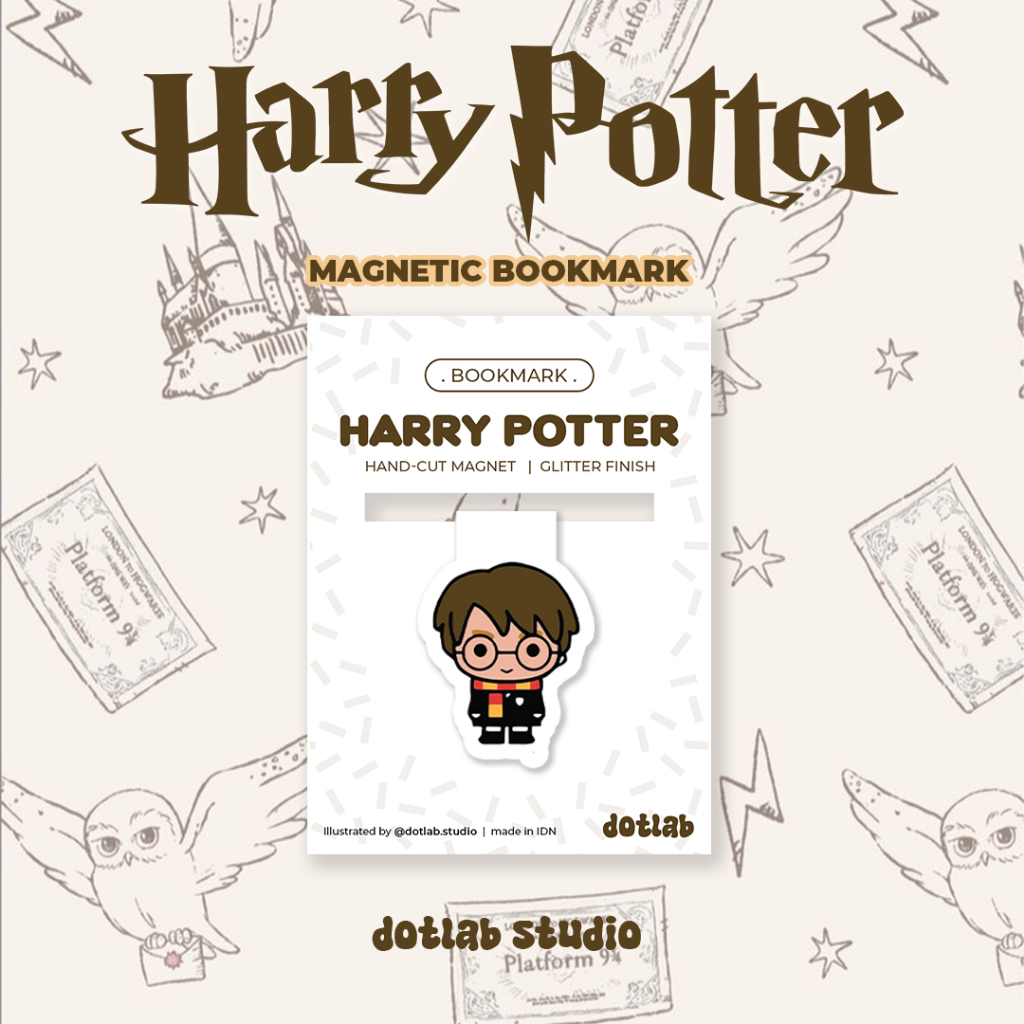 

DOTLAB HARRY POTTER MAGNETIC BOOKMARKS | NOVEL | MOVIE BOOK GLITTER AESTHETIC CUTE