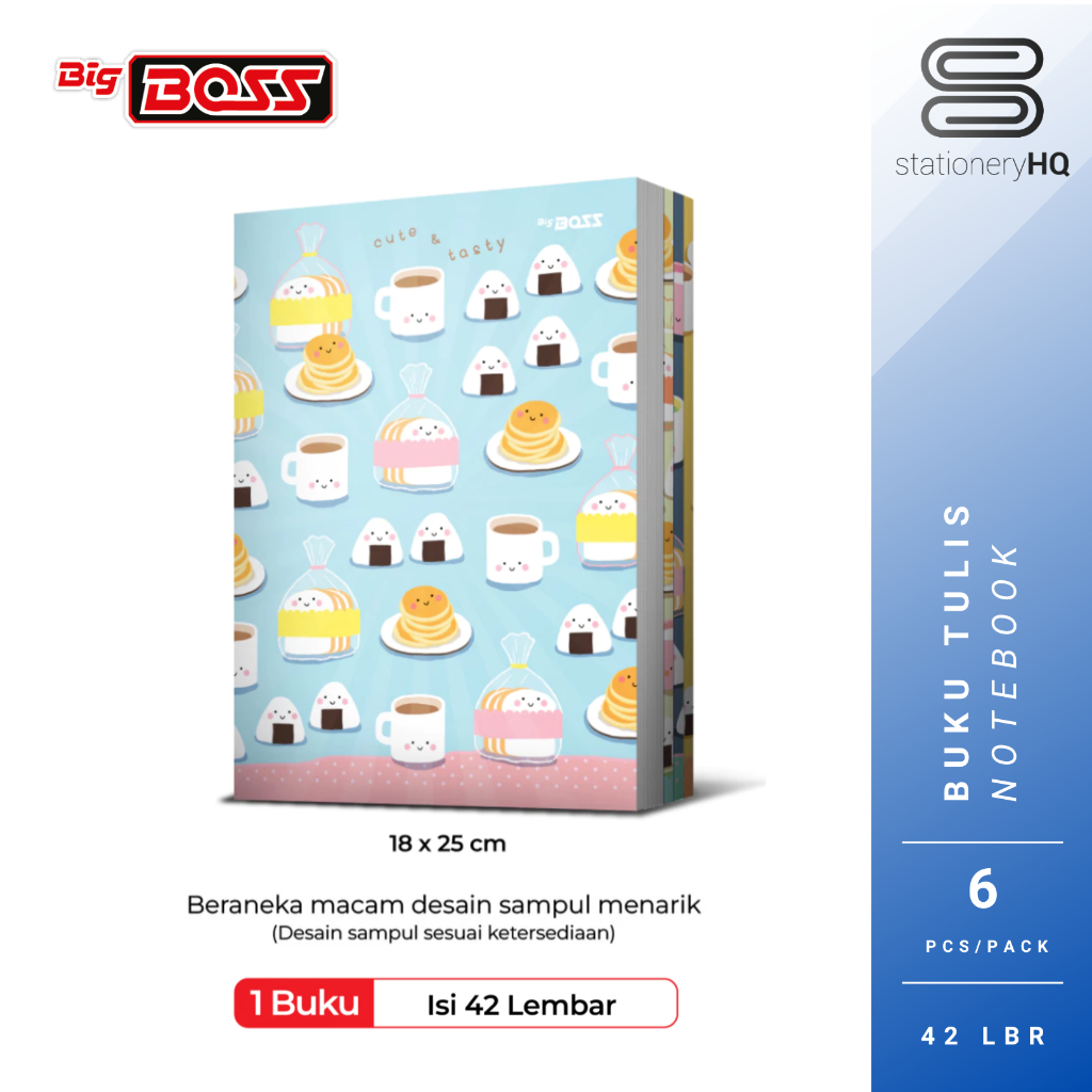 

(6 Pcs) Big Boss Buku Tulis Boxy 42