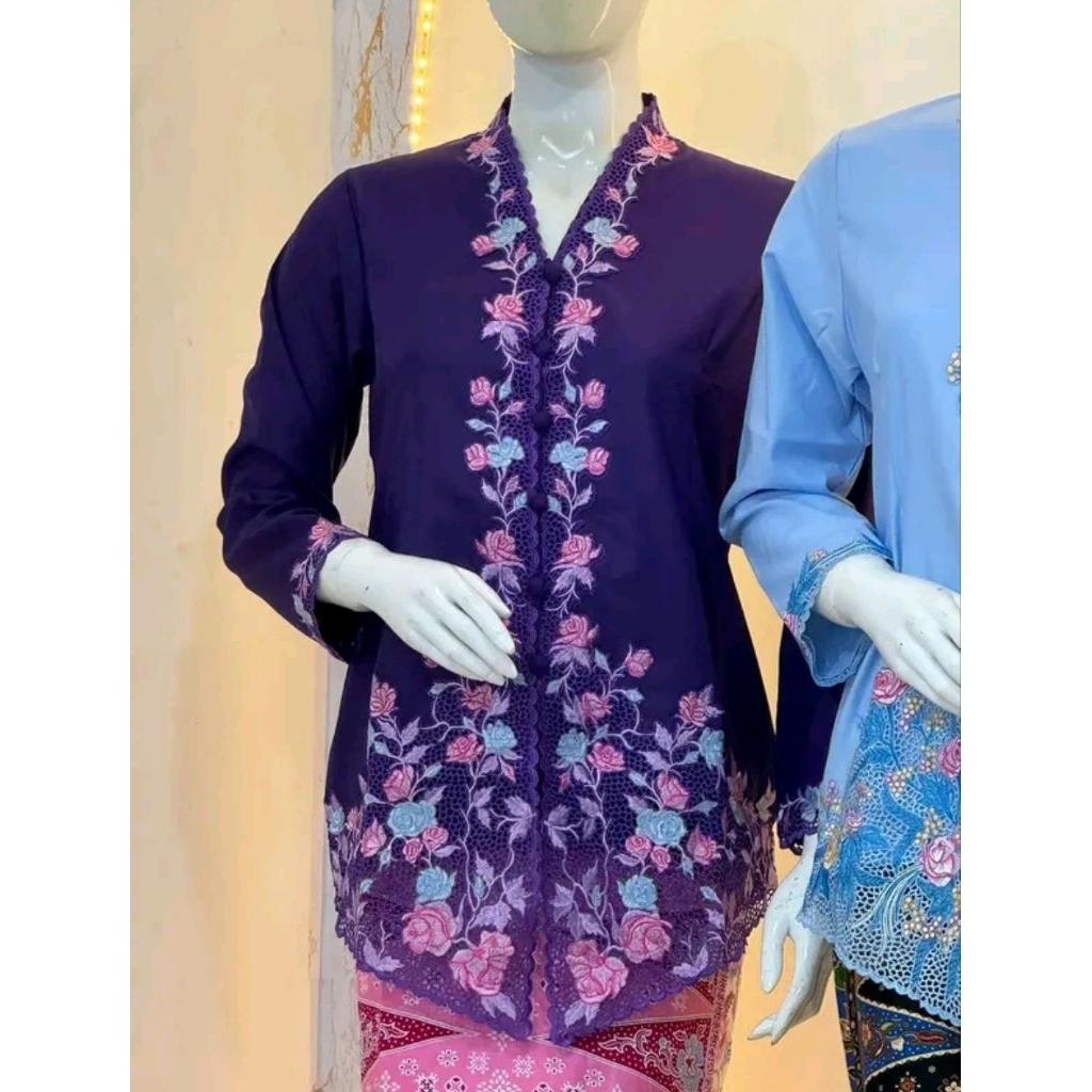 SK-Baju Kebaya Encim Modern// Kebaya Encim Bordir Jumbo // Kebaya Encim Betawi Full Bordir // Atasan