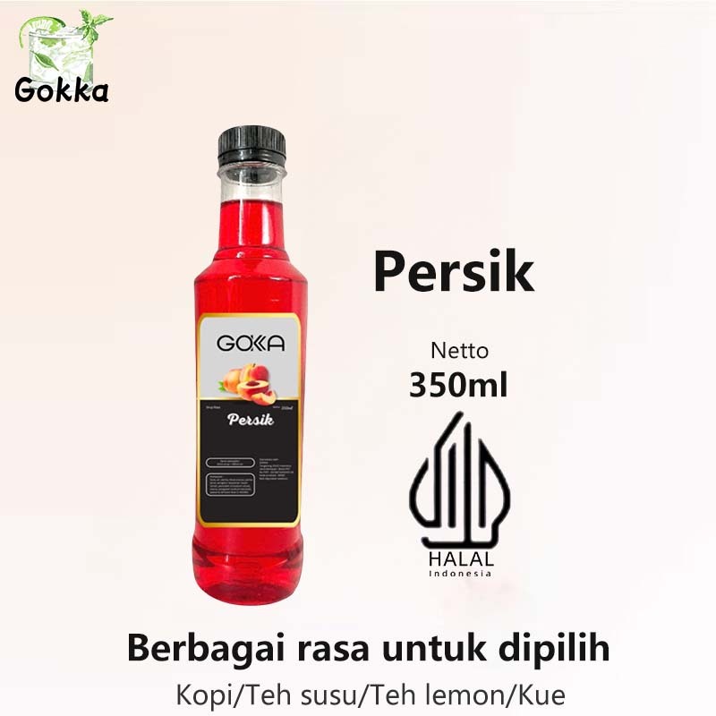 

Gokka Persik Sirup 350ml - Delicious Persik Flavor Syrup / Sirup Persik