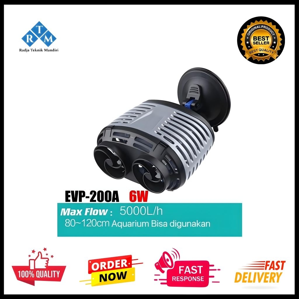 WAVE MAKER POMPA CELUP PEMBUAT ARUS DAN GELOMBANG AQUARIUM KOLAM IKAN