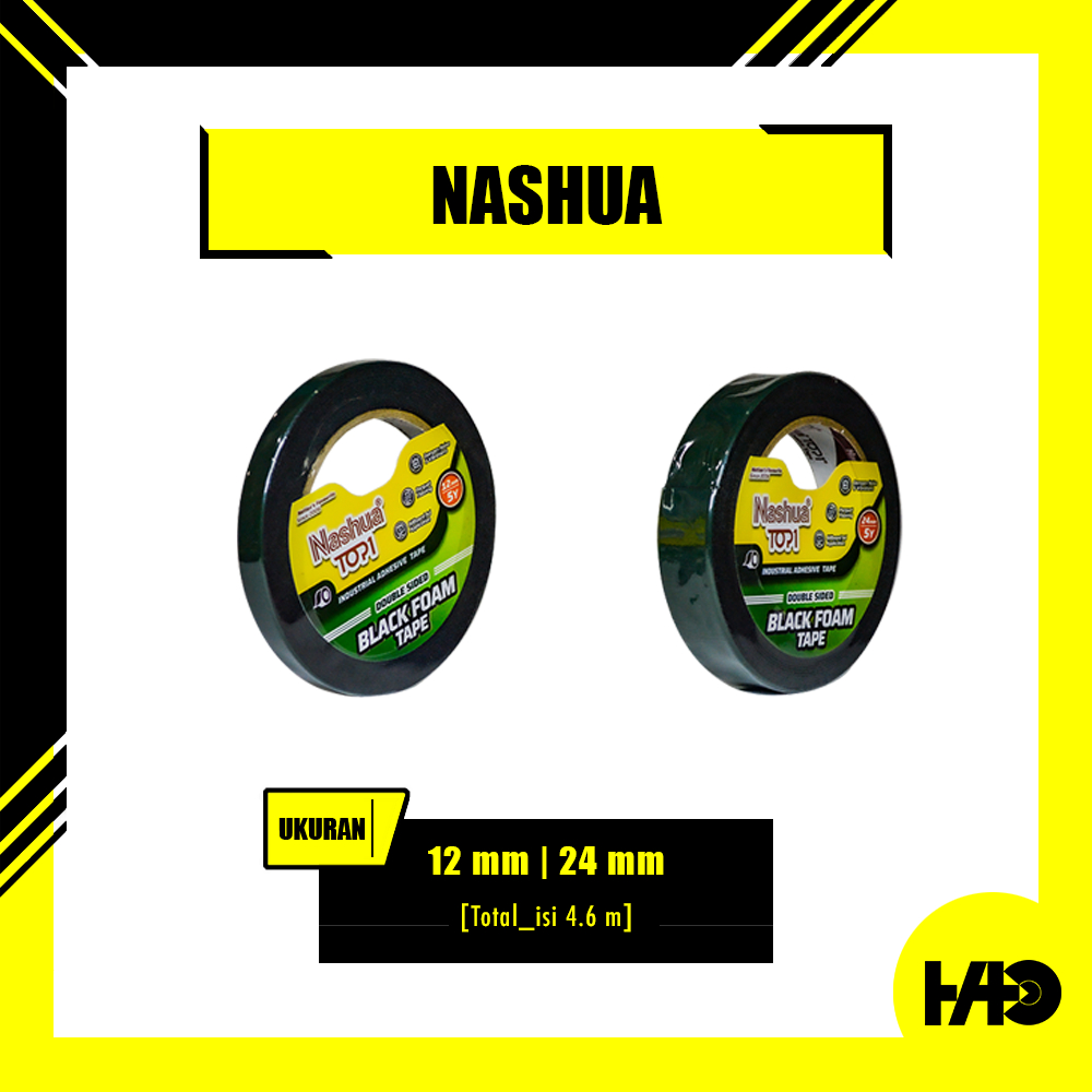 

Isolasi "Double Tape" Busa Hijau Panjang 4.6 m Ukuran 12 mm | 24 mm -Nashua-