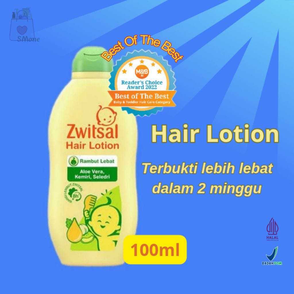 ZWITSAL Hair Lotion - Body Cream - Aloevera Kemiri - Penyubur Rambut Bayi