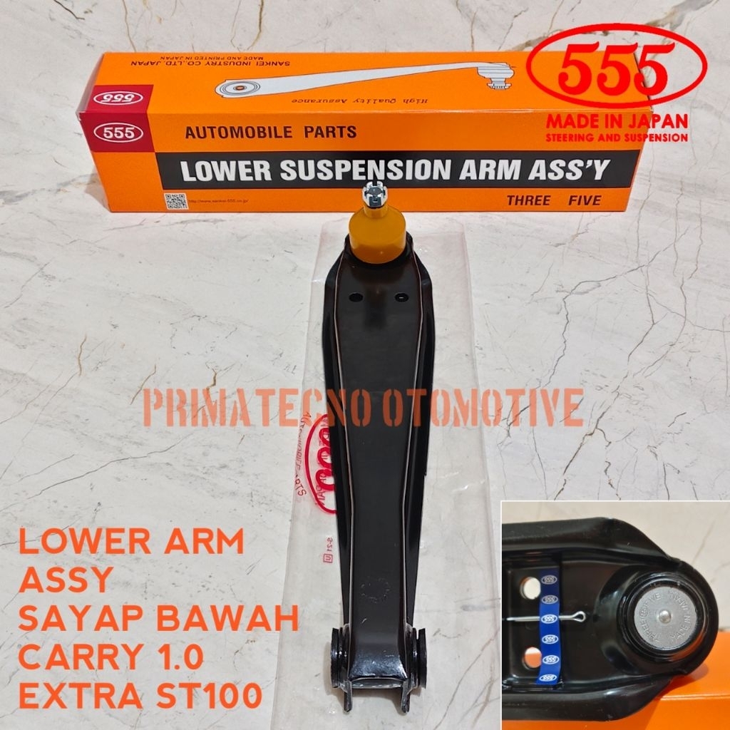 LOWER ARM SAYAP BAWAH SUZUKI CARRY 1.0 CARRY 1000 EXTRA ST100 BALL JOINT MEREK 555 JAPAN SANKEI PART