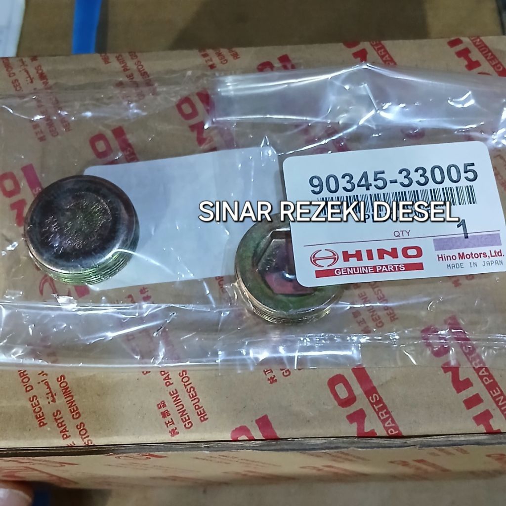 PLUG STEERING KNUCKLE MUR TUTUP KING PIN BAWAH HINO DUTRO 125HT 130HT 90345-33004