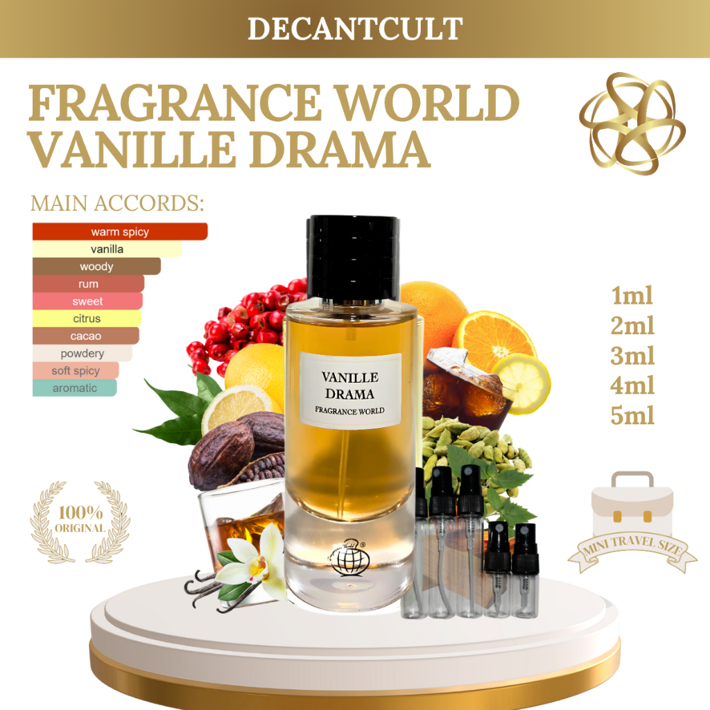 DECANT Parfum Fragrance World Vanille Drama EDP