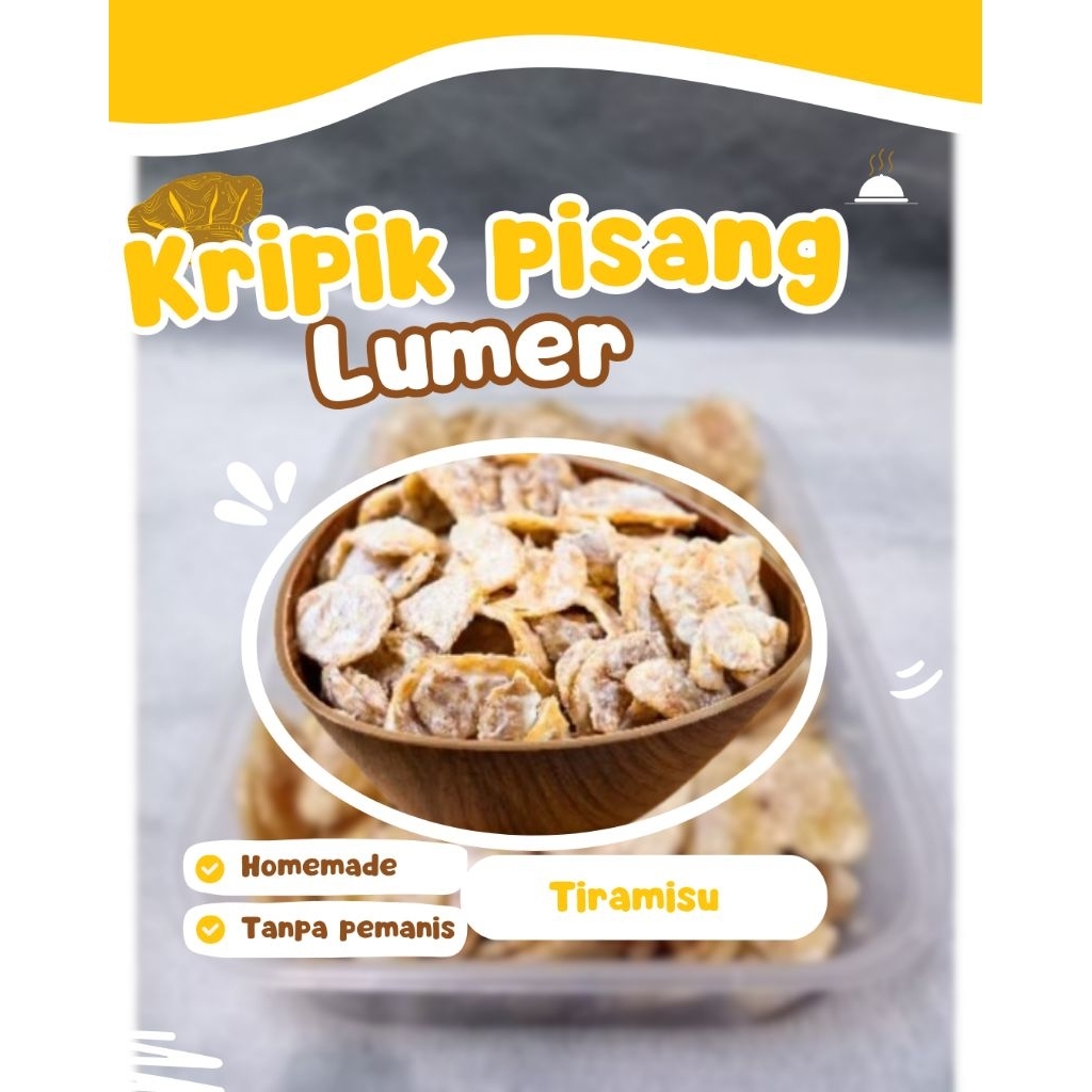 

keripik piata pisang lumer tiramisu ukuran kemasan 500 ml jumbo