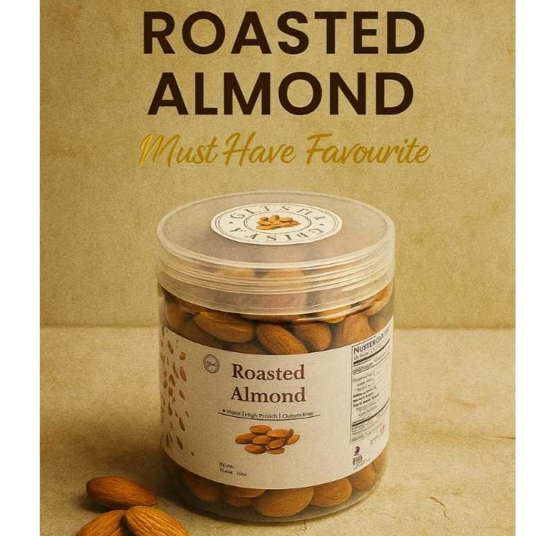 

Kacang Almond Panggang Premium Toples Roasted Premium Almond in Jar