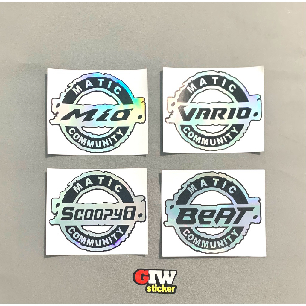 Stiker Matic STICKER BEAT MATIC COMMUNITY CUTTING