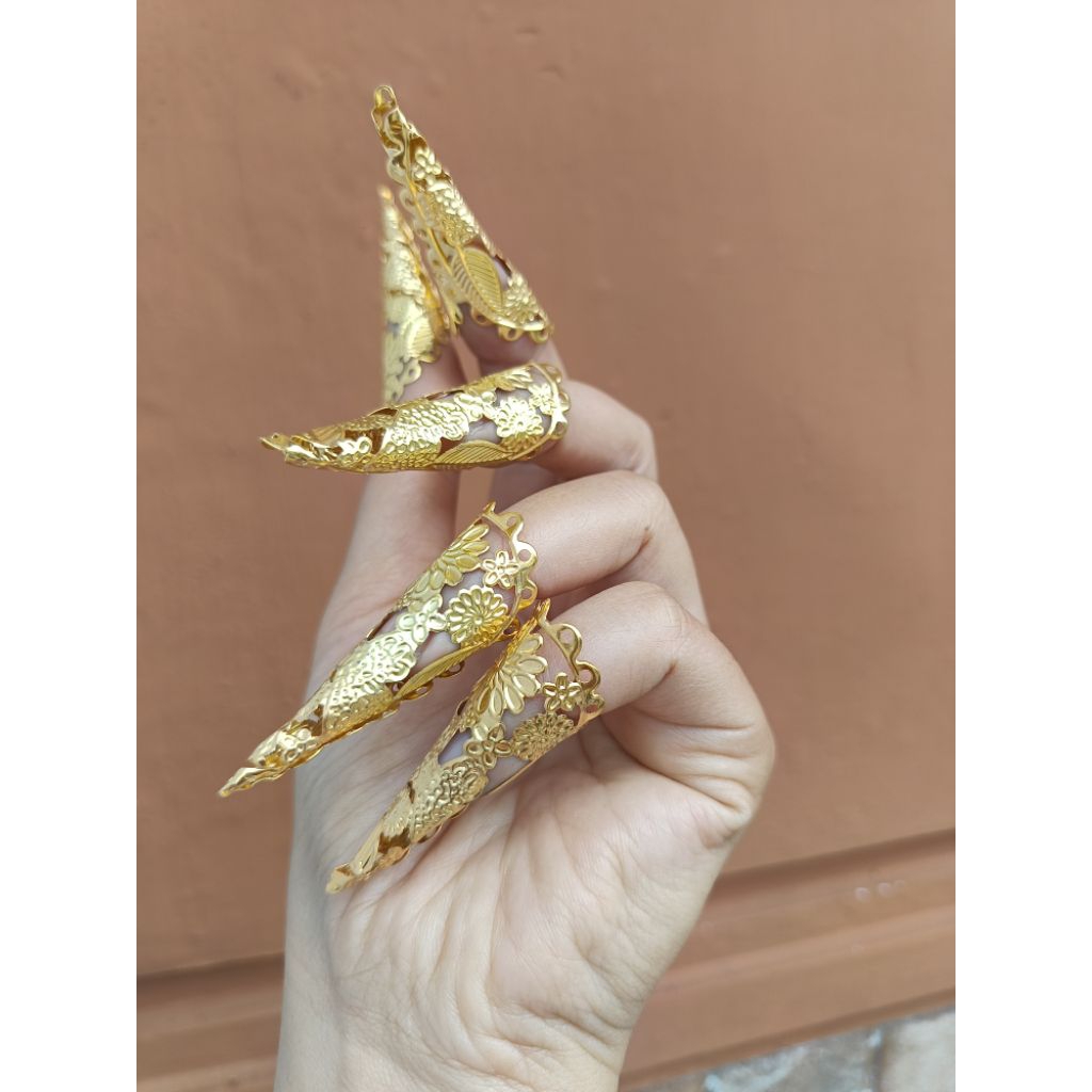 Kuku tanggai /cincin kuku wedding /cincin tari