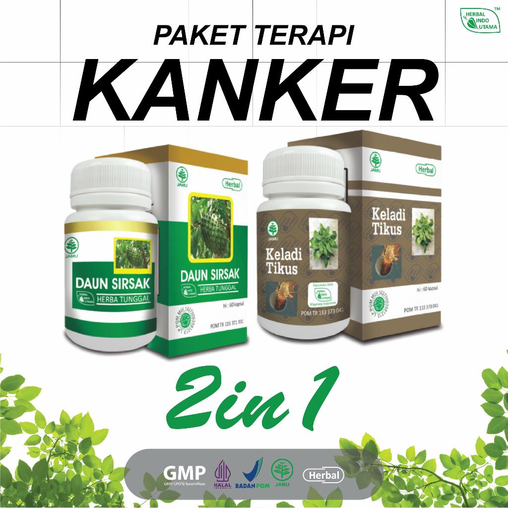 Paket HIU 2 In 1 Herbal Anti Kanker Keladi Tikus Daun Sirsak / Daun Sirsak Bubuk