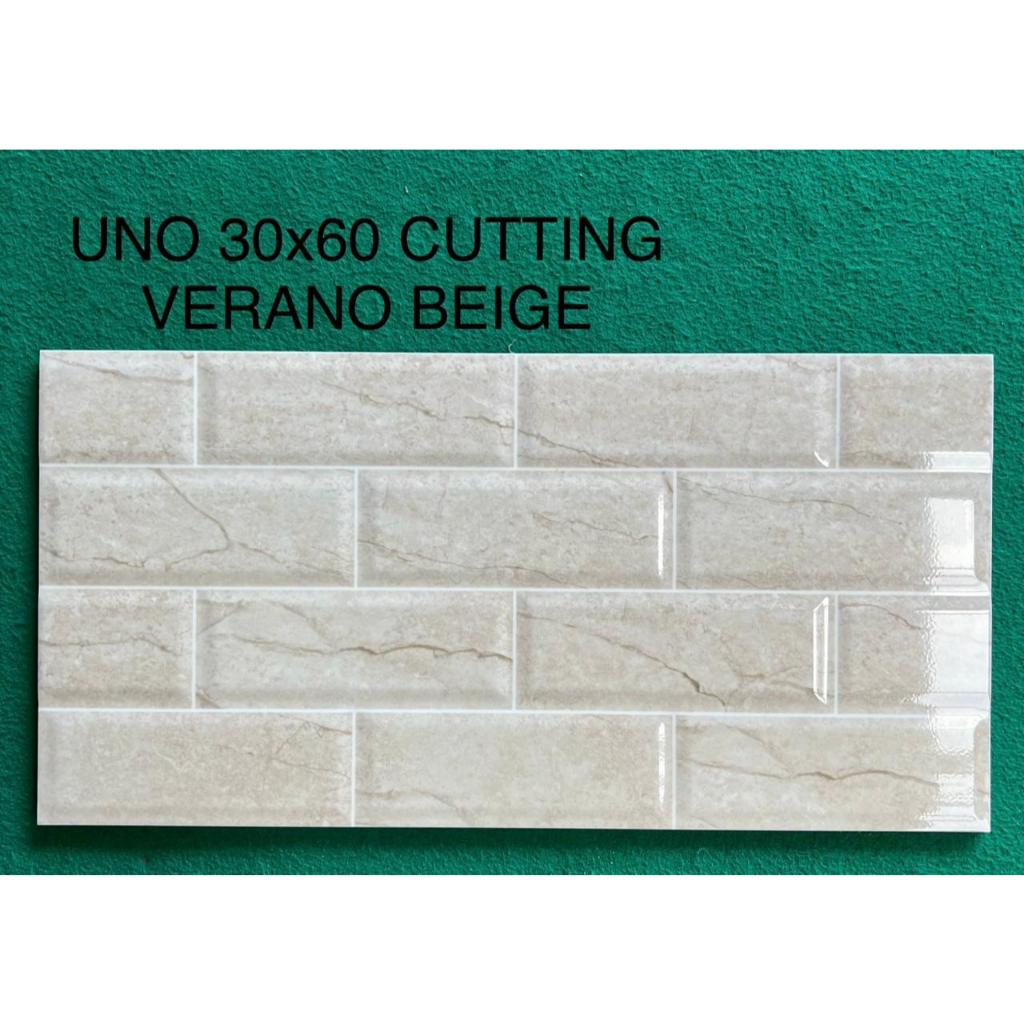 Keramik cutting Uno Verano Beige 30 x 60 cm - Kilat Medan