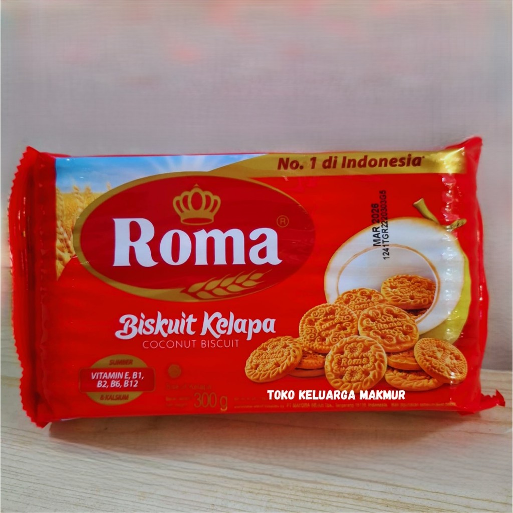 

ROMA BISKUIT KELAPA/KELAPA CREAM COKLAT/KELAPA CREAM SUSU VANILA