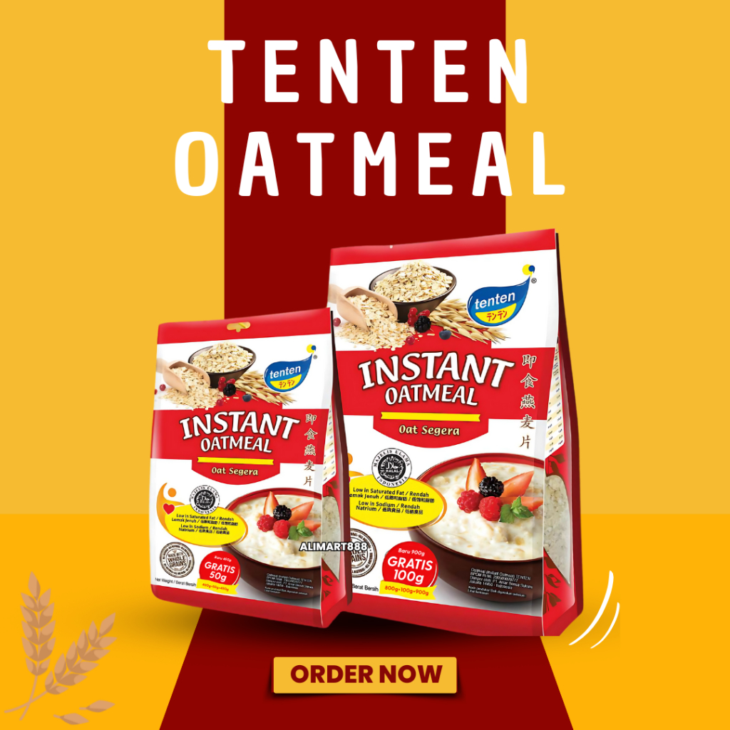 

Tenten Instant Oatmeal 800gr+100gr