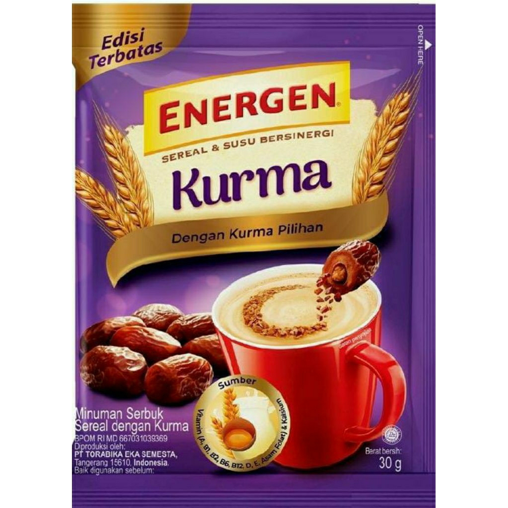 

✅LANGSUNG DIKIRIM,,,TERMURAH,,,1sachet energen kurma 30gram