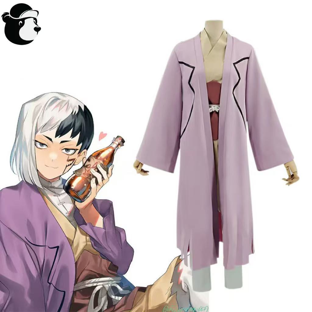 Dr.STONE cosplay costume Asagiri Gen cosplay costume and wig Christmas Halloween games and anime par