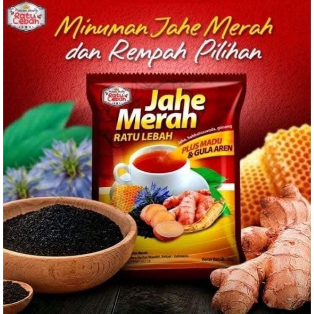 

JAHE MERAH SUPER- 5 & 10 SACHET/Renceng RATU LEBAH