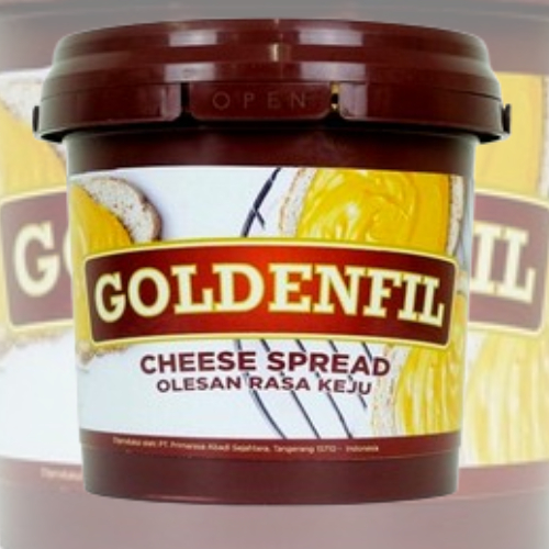 

Goldenfil Cheese Spread Olesan Rasa Keju 1 kg