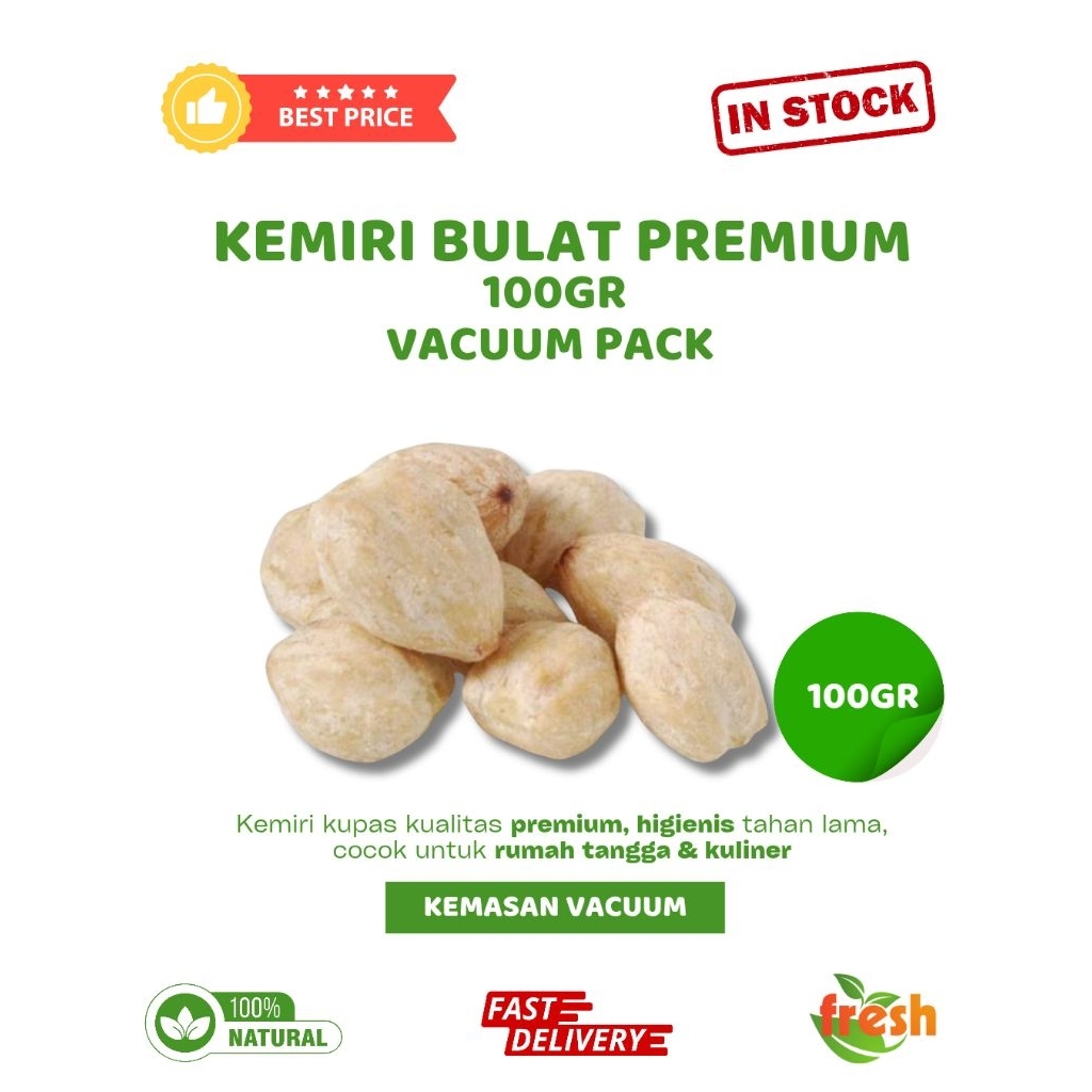 

Kemiri Kupas Bulat NTT 100gr | Kering, Vacuum, Siap Masak – Fresh & Higienis