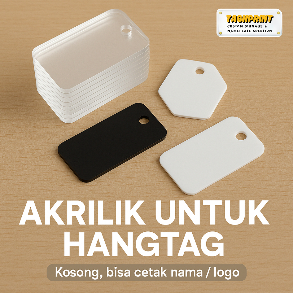 

Akrilik Polos Tebal 2mm – Khusus Hangtag / Gantungan Custom – Bening / Warna – Potong Sesuai Ukuran