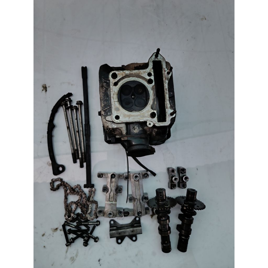 Block blok head kop Suzuki satria f 150, satria fu komplit full isian original copotan