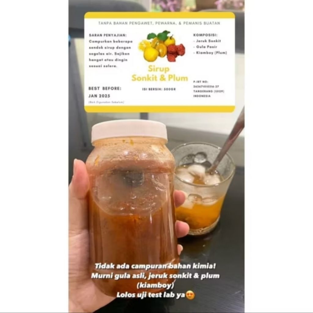 

KIETNA SIRUP JERUK SONGKIT HOMEMADE 500ML