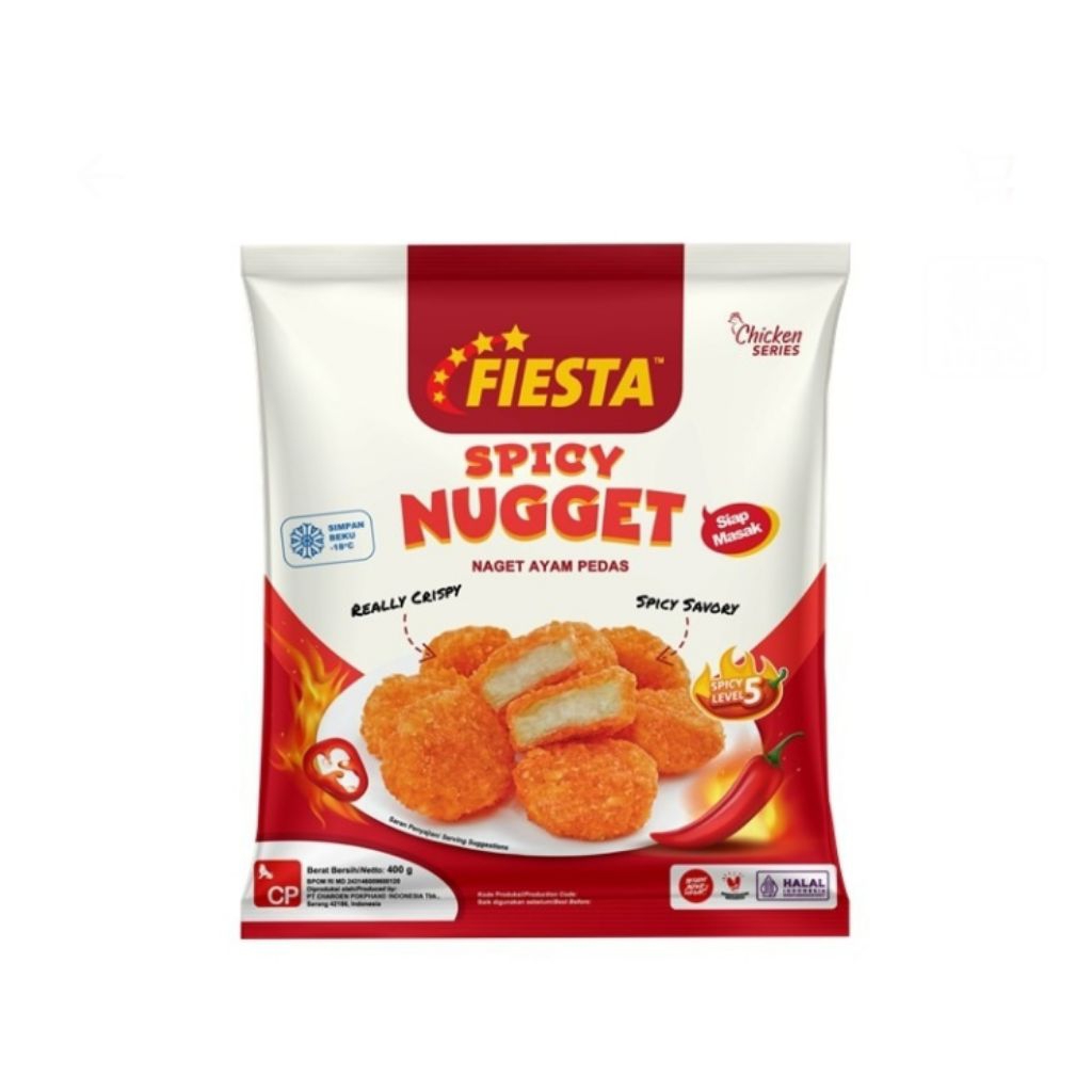 

fiesta spicy nugget pack 400 gr