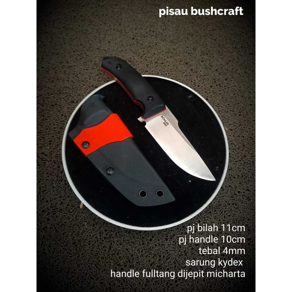 Pisau hunting kydex Baja bohler N695 Fultanduk