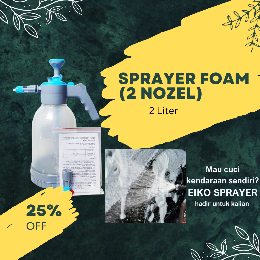 sprayer cuci salju motor Foam sprayer Hand sprayer manual 2 Nozel
