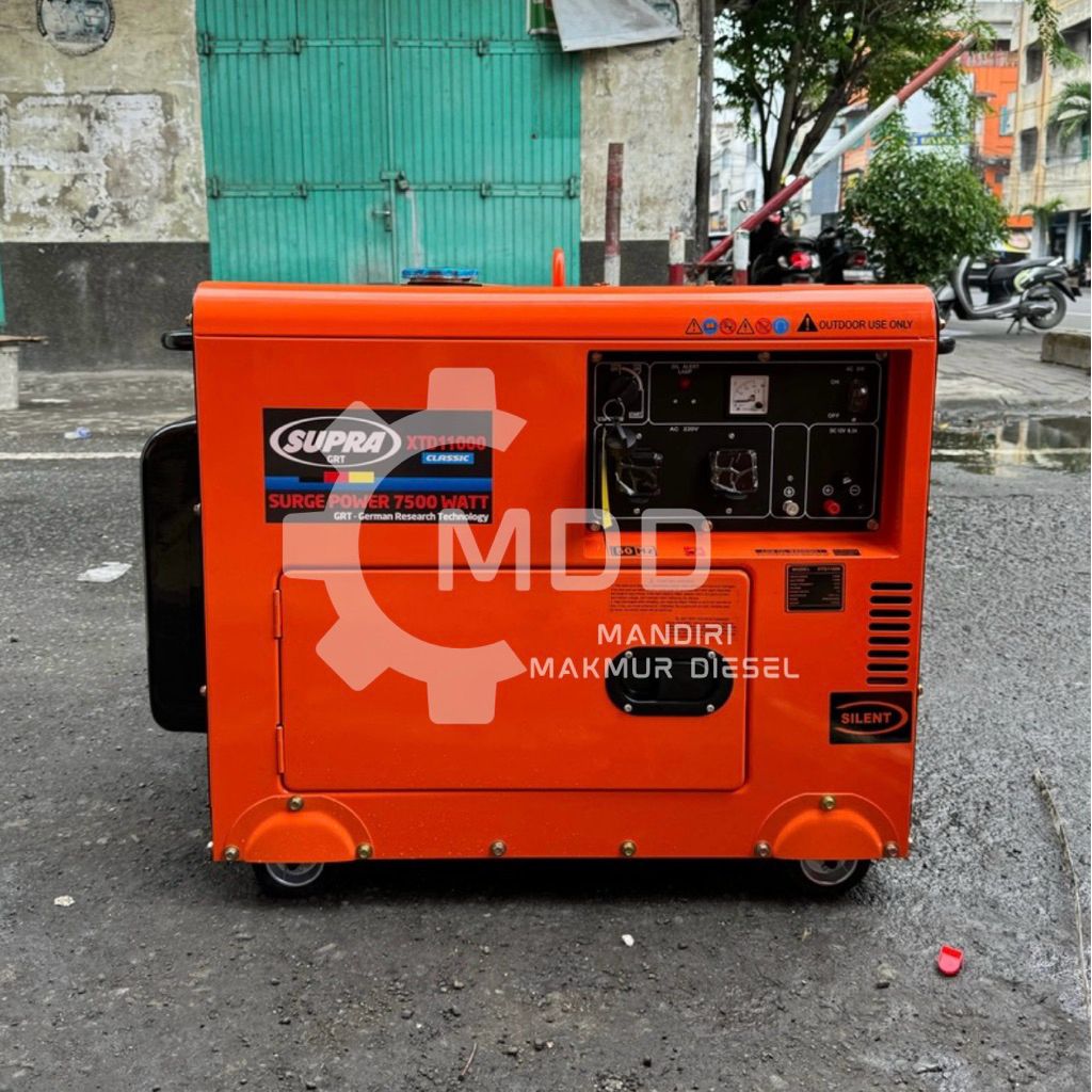 XTD11000 SUPRA 9KVA GENSET DIESEL SOLAR XTD11000 SUPRA OUTPUT 7000 WATT STARTER GENSET SILENT SOLAR