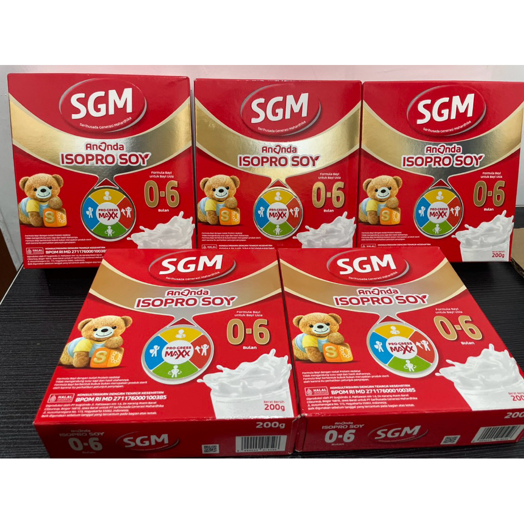 SGM SOYA 0-6 200gr, dan SGM SOYA 6-12 400gr