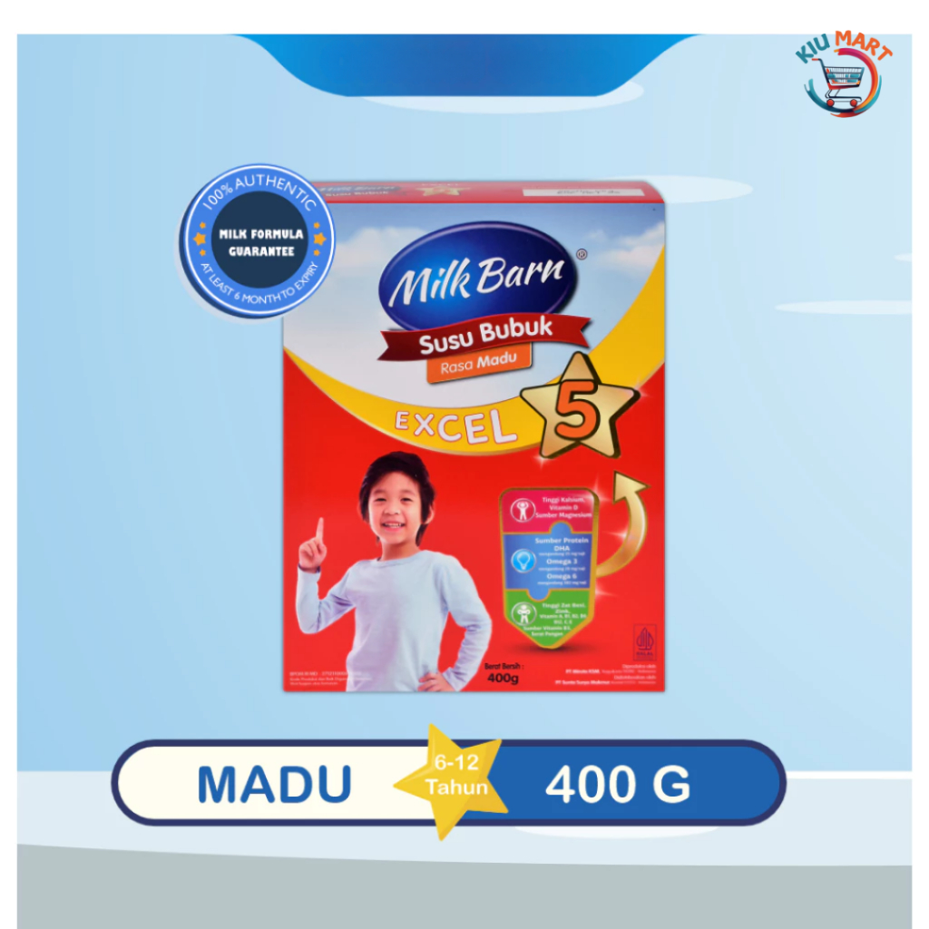 

Milkbarn Excel 5+ Susu Pertumbuhan anak usia 6-12 Tahun