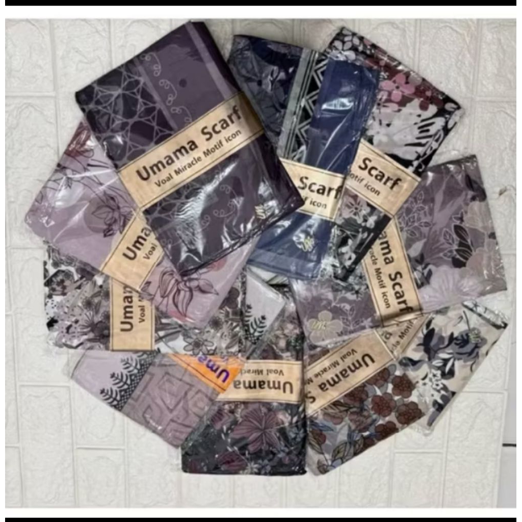Jilbab segi empat|umama scarf motif