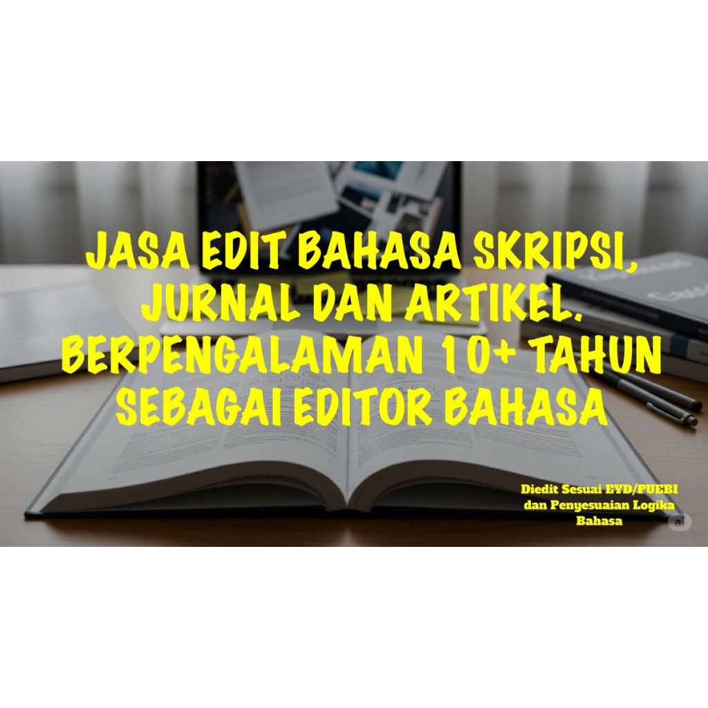 

JASA EDIT BAHASA SKRIPSI, SURAT, JURNAL, MAKALAH, ARTIKEL, NOVEL