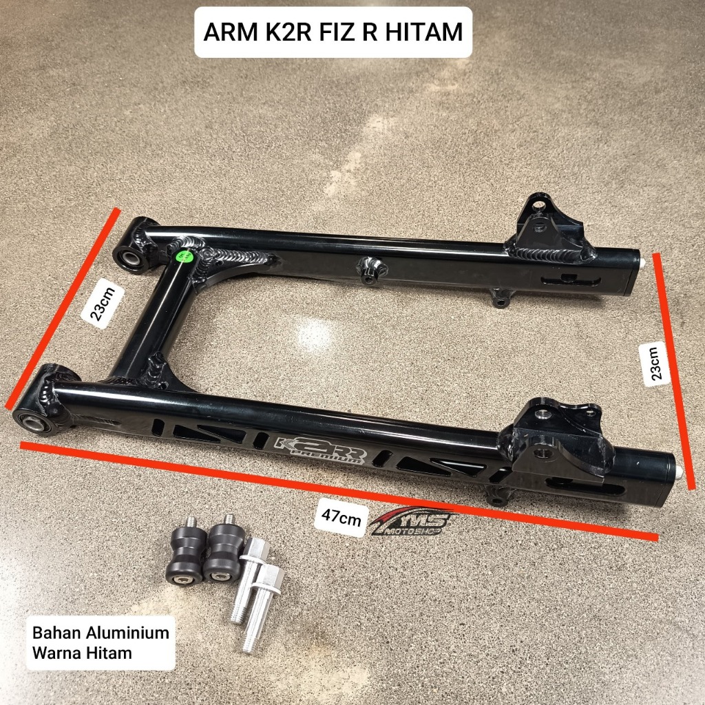 K2R SWING ARM FIZ R SWINGARM LENGAN AYUN CHROME/SILVER ; HITAM CNC