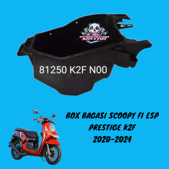 BOX BAGASI BAWAH JOK SCOOPY FI ESP PRESTIGE K2F 2020 2021 2022 2023 2024 NARITA