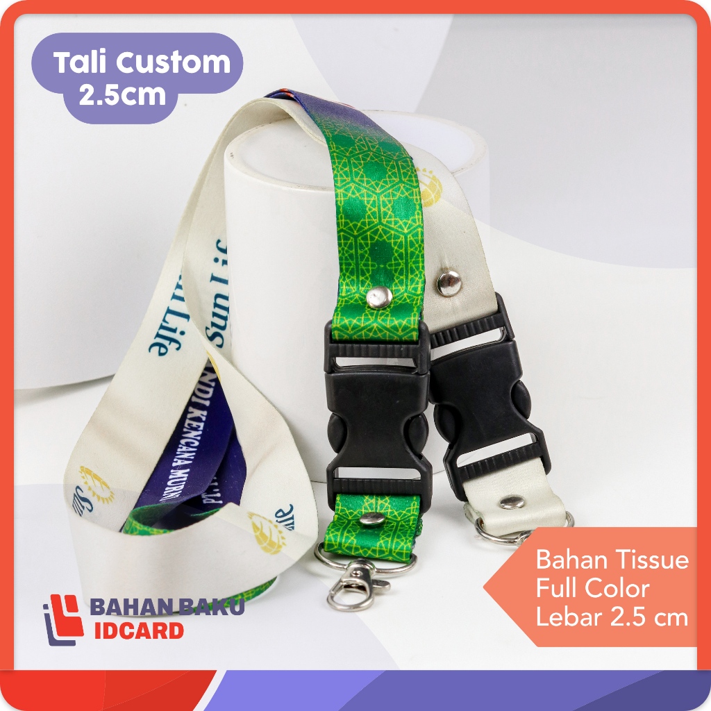 

tali lanyard custom desain 2,5cm tali idcard kalung ful color tali lanyard sublim printing