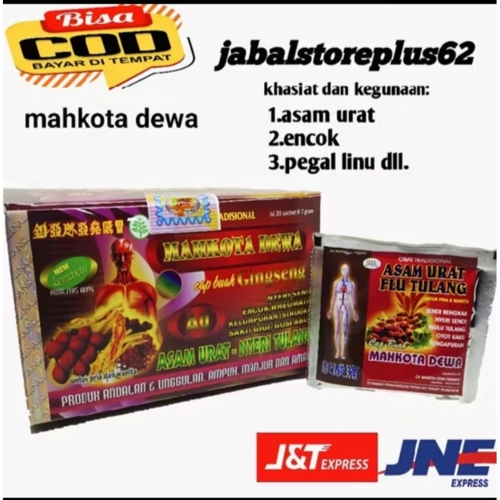 

Mahkota dewa original isi 30 saset