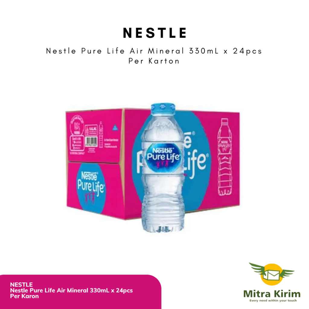 

Nestle Pure Life Air Mineral Kemasan 330mL x 24pcs - PER KARTON