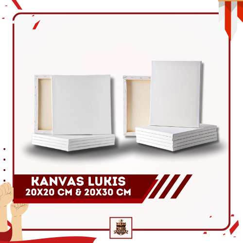 

Kanvas Lukis 20x20 CM & 20X30 CM Serbaguna Bingkai Spanram Untuk Melukis | Mainan Edukasi Anak
