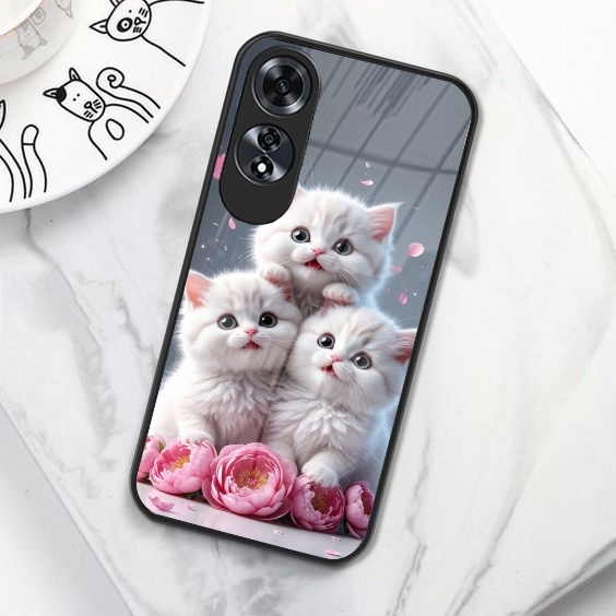 (B134) Softcase Glass Kaca OPPO A60 - CASE HP TERBARU - Case Hp OPPO A60 Terbaru Anti Air TPU
