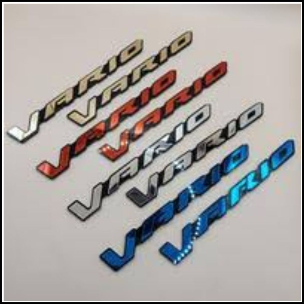 Emblem Vario Timbul 3D Emblem Vario Timbul Sticker Logo Vario 110 125 150 160 Universal