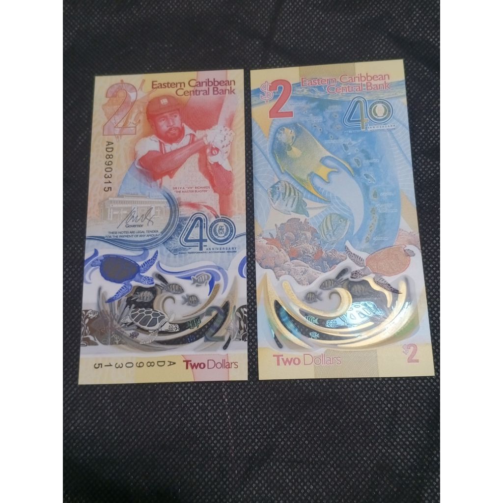 SA194 2 DOLLARS CARIBBEAN POLYMER