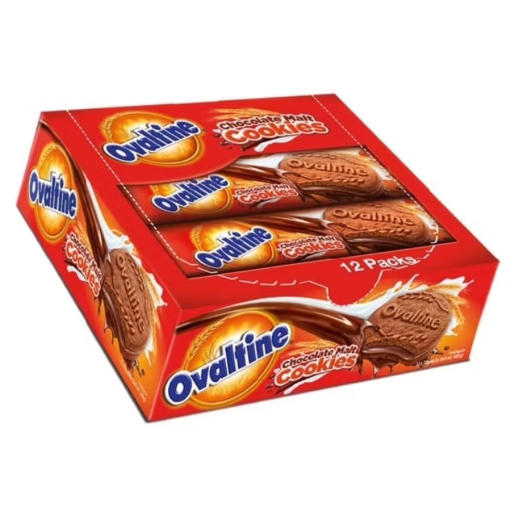 

Ovaltine Cookies Cokelat 1 Pack isi 12 pcs @24g