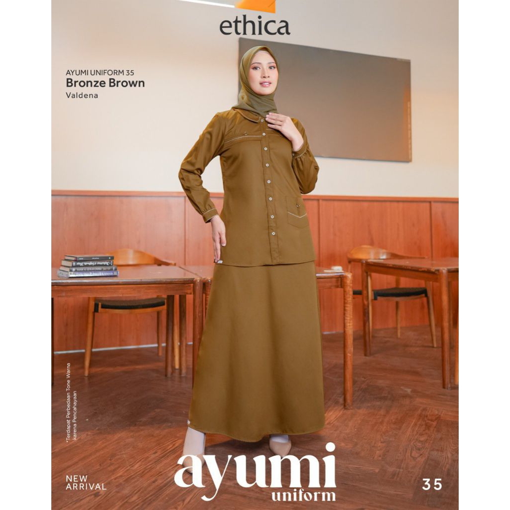 GAMIS ETHICA AYUMI 35 | baju wanita muslim | GAMIS ASN / PNS