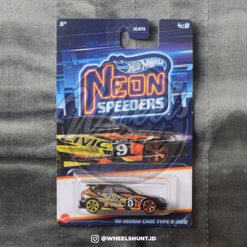 [FREE PROTEKTOR] Hotwheels Neon Speeders - '99 Honda Civic Type R (EK9)